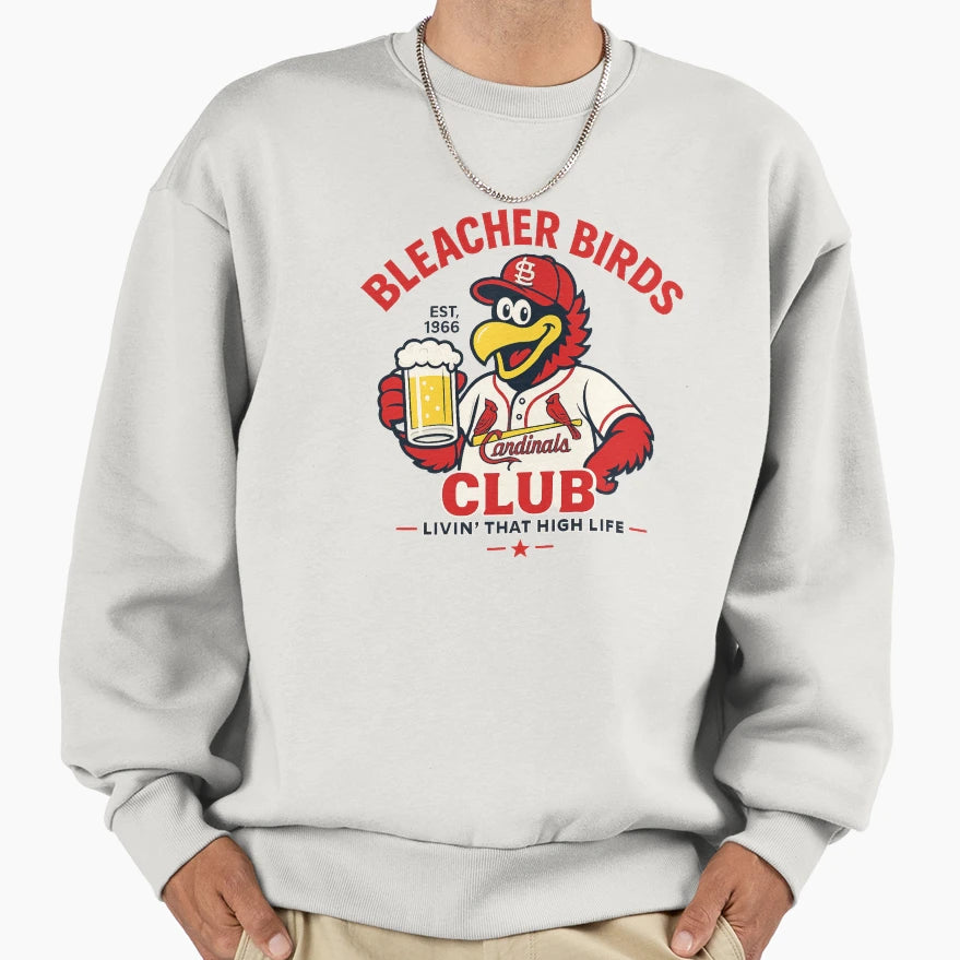 Stl Bleacher Birds Club St Louis T-Shirt - Unique Graphic for Adults - T-Shirt, Sweatshirt, Hoodie