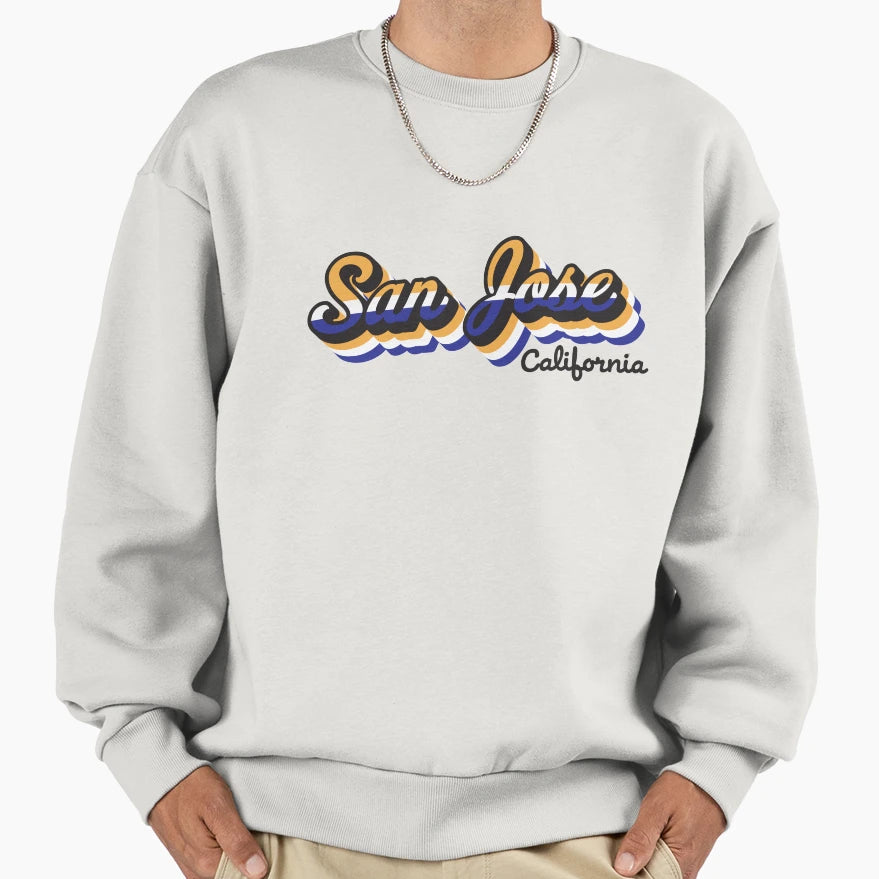 San Jose California City Sweatshirt - Trendy Graphic Men Women - T-Shirt, Sweatshirt, Hoodie