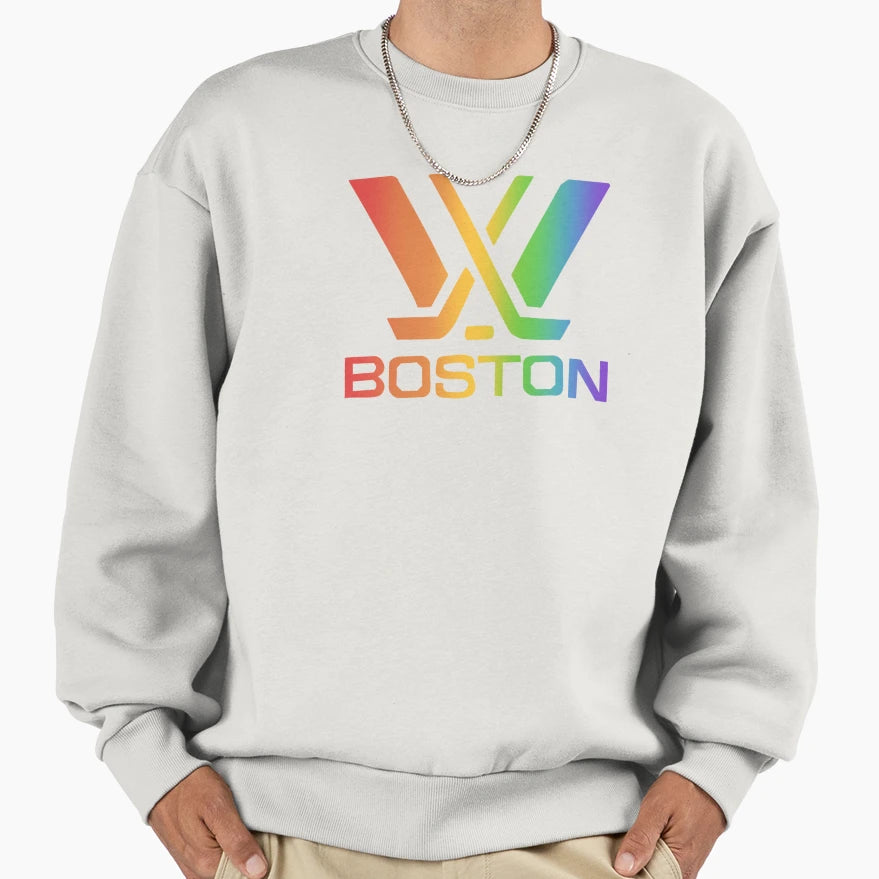 Pride Boston Pwhl Logo Sweatshirt - Fun Novelty Design Unisex - T-Shirt, Sweatshirt, Hoodie