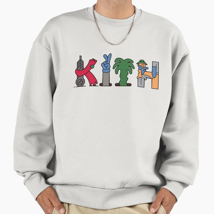 Kith Grafitti Sweatshirt - Minimalist Print Men Women - T-Shirt, Sweatshirt, Hoodie