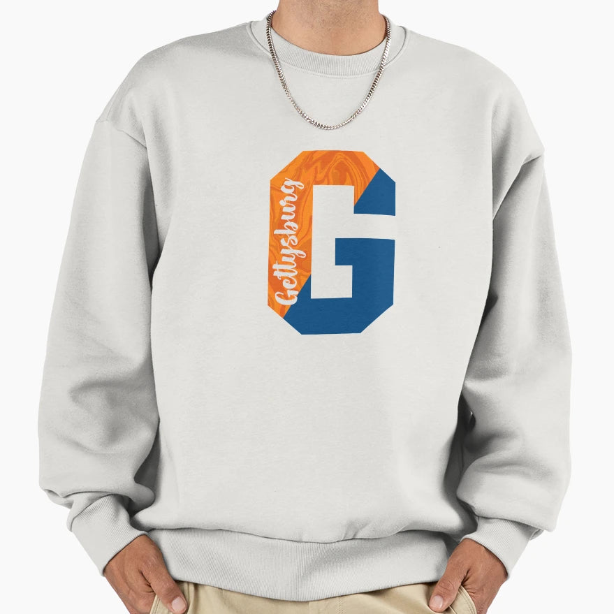 Gettysburg G Split Sweatshirt - Streetwear Style Men Women - T-Shirt, Sweatshirt, Hoodie