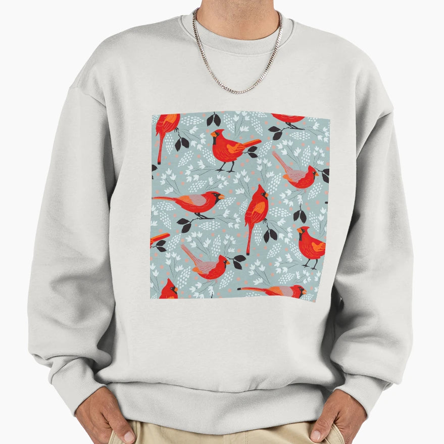 Cardinals Winter Pattern Sweatshirt - Novelty Apparel Unisex - T-Shirt, Sweatshirt, Hoodie