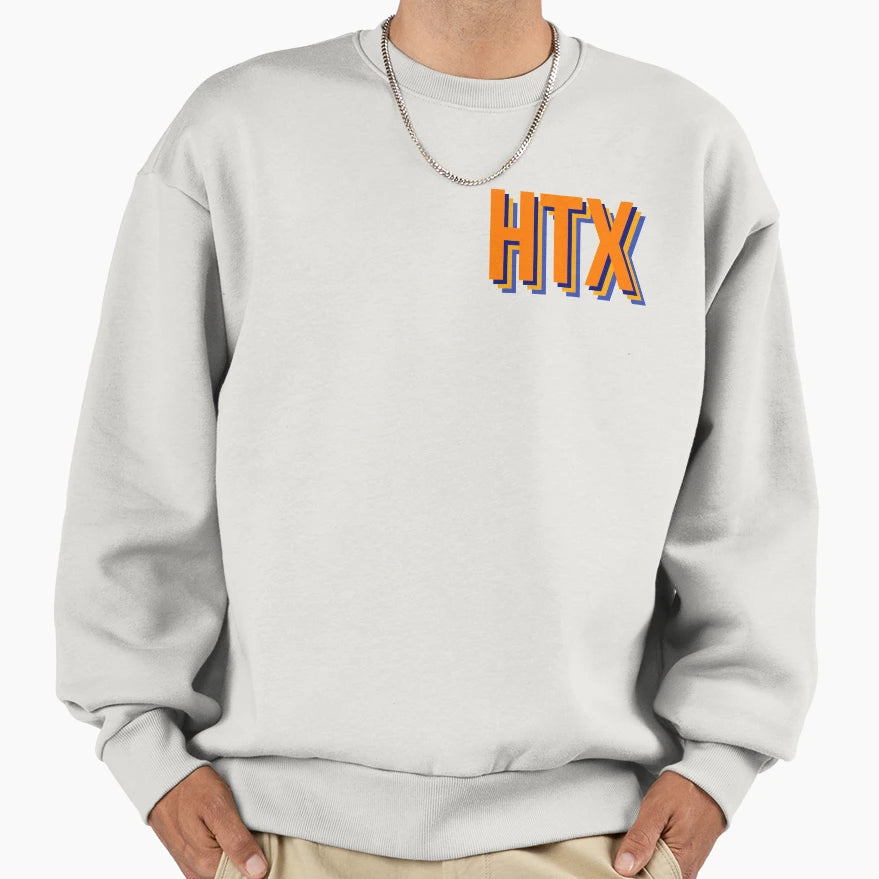 Htx Orange Blue Sweatshirt - Fun Novelty Design Unisex - T-Shirt, Sweatshirt, Hoodie