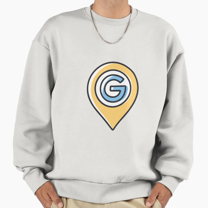 Location Pin Letter G Sweatshirt - Fun Novelty Design Men Women - T-Shirt, Sweatshirt, Hoodie