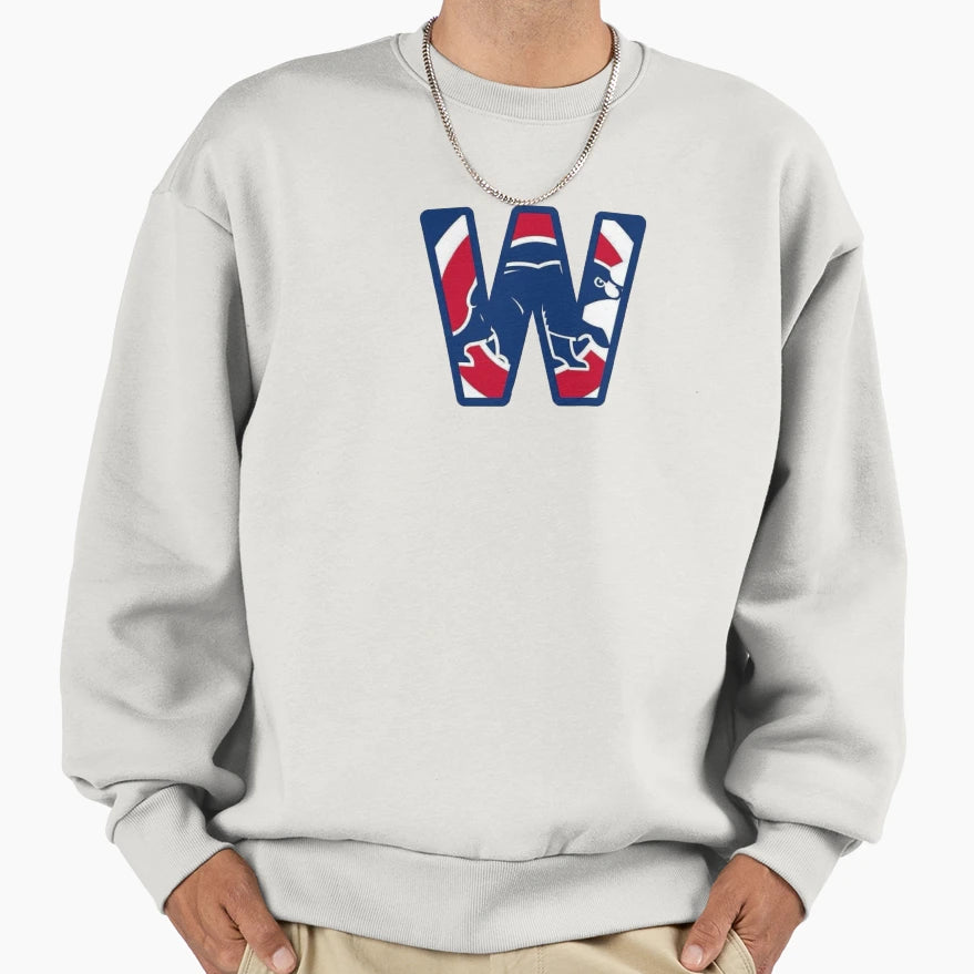 W Blue Bears Sweatshirt - Minimalist Print Unisex - T-Shirt, Sweatshirt, Hoodie