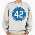 Jackie Robinson 42 Jersey Number Sweatshirt - Aesthetic Graphic for Adults - T-Shirt, Sweatshirt, Hoodie