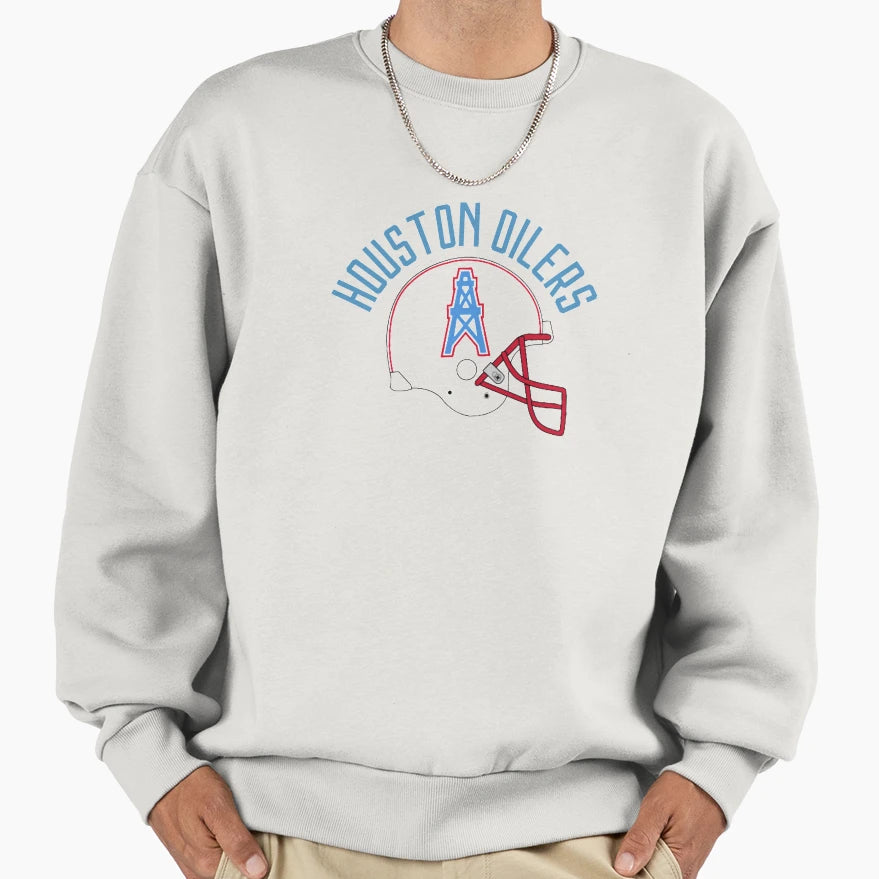 Houston Oilers Sweatshirt - Minimalist Print for Adults - T-Shirt, Sweatshirt, Hoodie