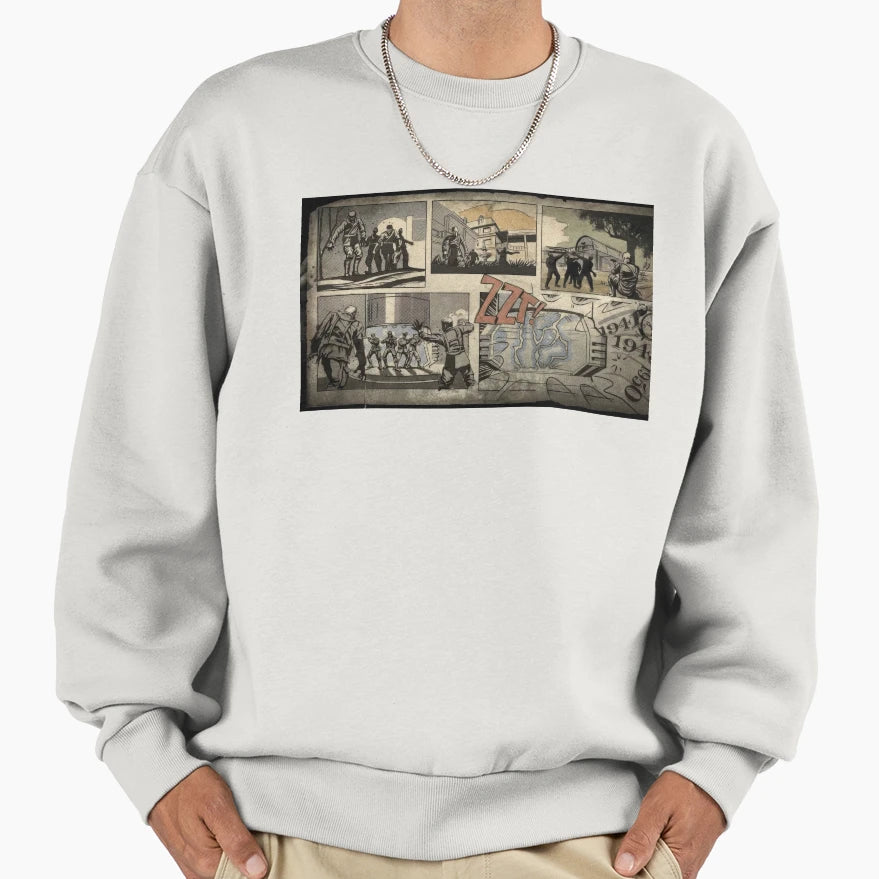 Zombies Loading Screen Comic Sweatshirt - Casual Everyday Wear for Adults - T-Shirt, Sweatshirt, Hoodie