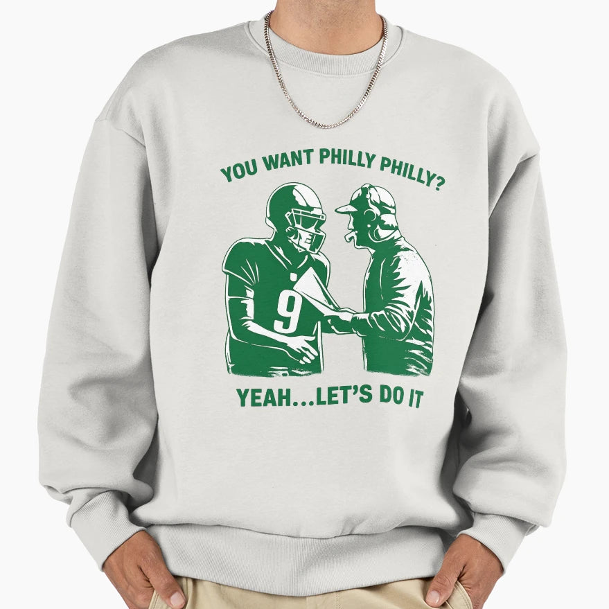 Philly Special Green Sweatshirt - Casual Everyday Wear Unisex - T-Shirt, Sweatshirt, Hoodie