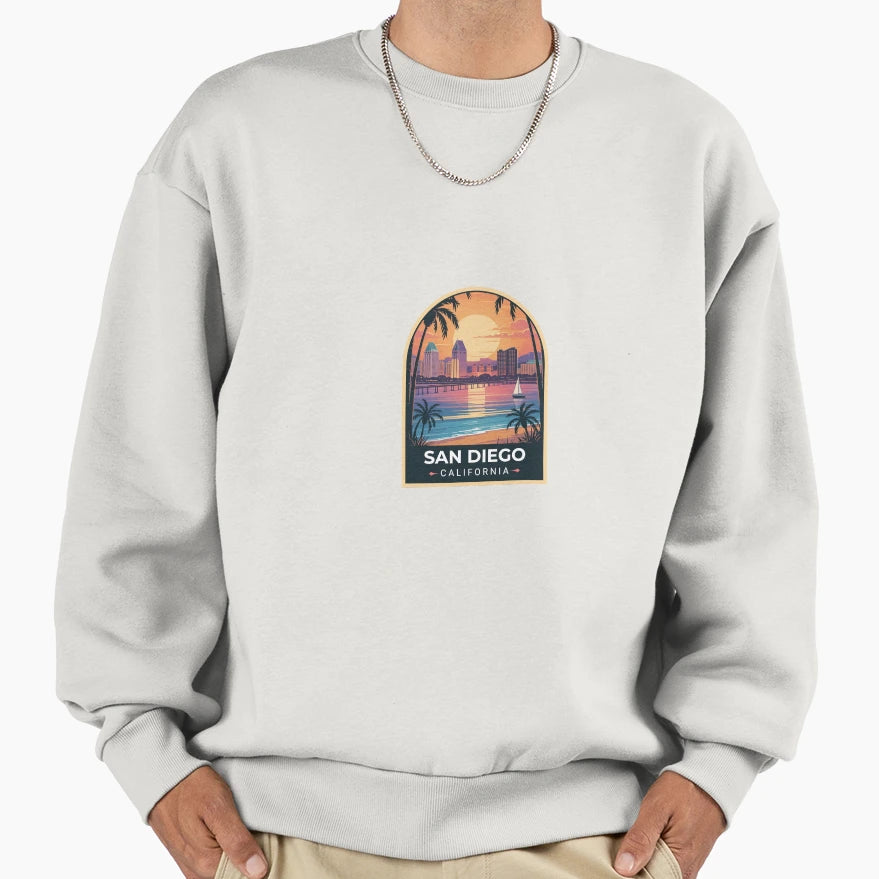 San Diego California Sweatshirt - Trendy Graphic Unisex - T-Shirt, Sweatshirt, Hoodie