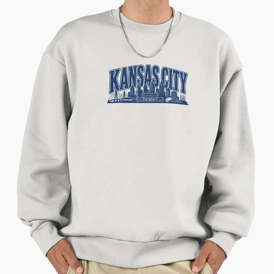Heart Plains Kansas City Skyline T-Shirt - Fun Novelty Design Men Women - T-Shirt, Sweatshirt, Hoodie