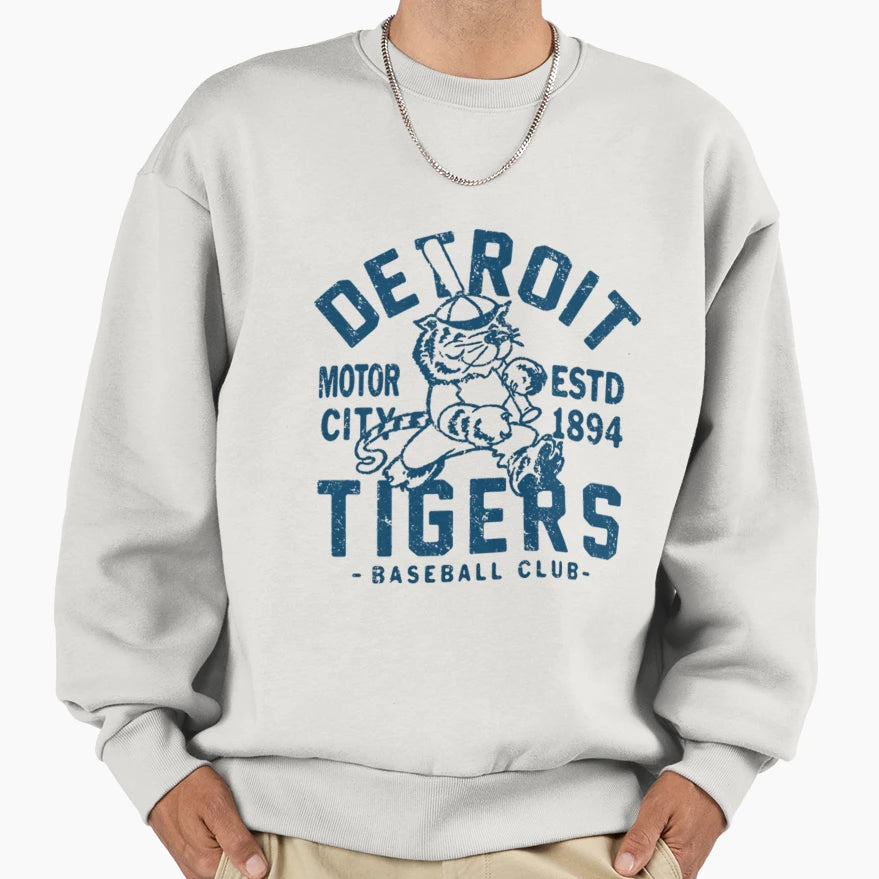 Detroit Tigers Sweatshirt - Casual Everyday Wear Men Women - T-Shirt, Sweatshirt, Hoodie