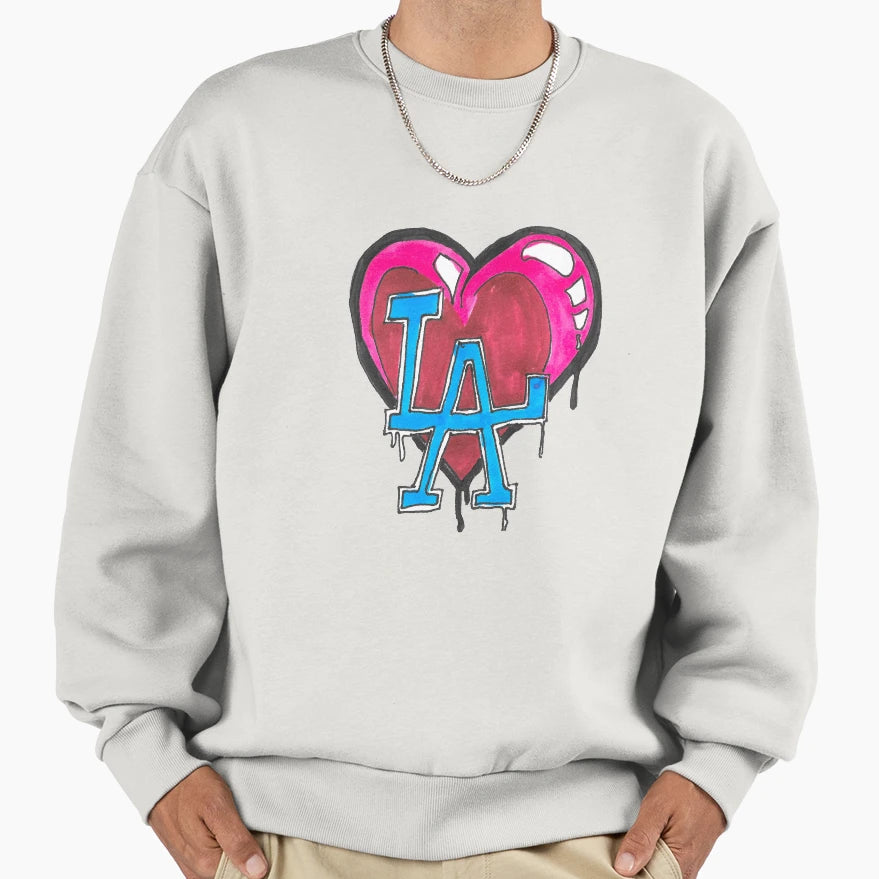 I Love La Sweatshirt - Minimalist Print for Adults - T-Shirt, Sweatshirt, Hoodie