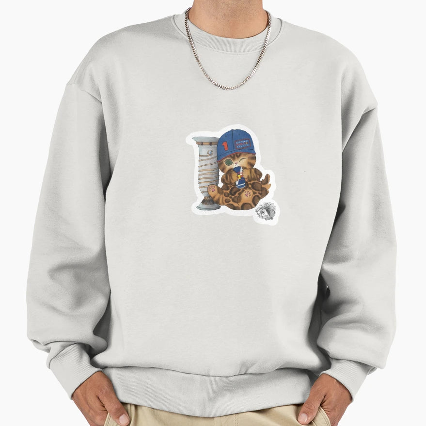Mofusand X Max X Fia Sweatshirt - Aesthetic Graphic Men Women - T-Shirt, Sweatshirt, Hoodie