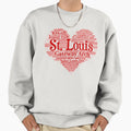 Heart St Louis Heart Word Cloud Sweatshirt - Streetwear Style for Adults - T-Shirt, Sweatshirt, Hoodie