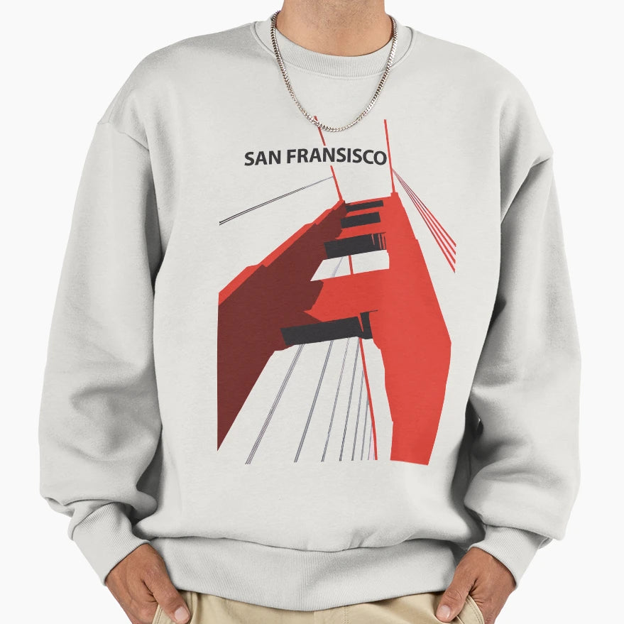 San Fransisco City Love Sweatshirt - Aesthetic Graphic for Adults - T-Shirt, Sweatshirt, Hoodie