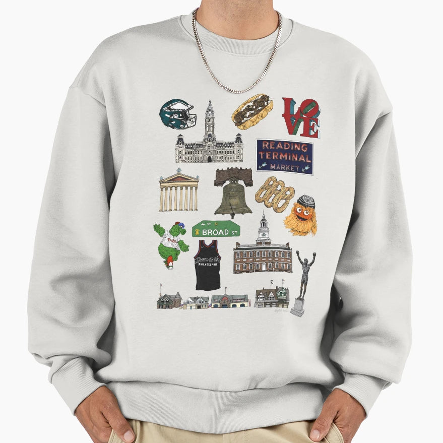 Philly Flash Sheet Sweatshirt - Streetwear Style for Adults - T-Shirt, Sweatshirt, Hoodie