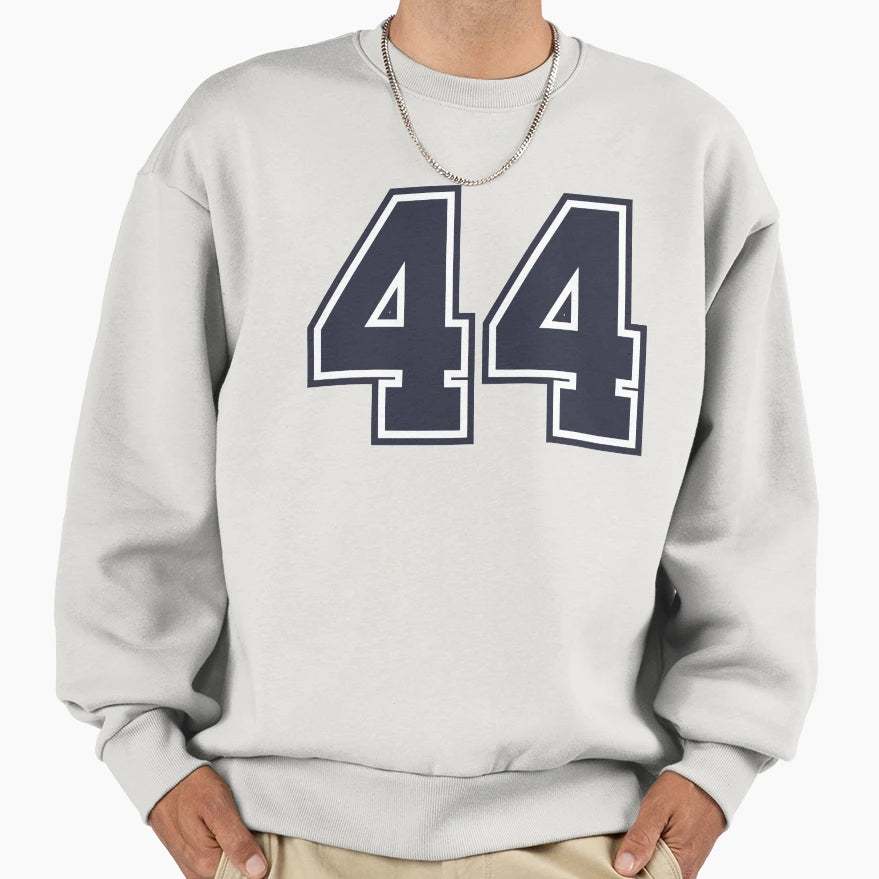 44 Sports Number Fourty Four Sweatshirt - Minimalist Print for Adults - T-Shirt, Sweatshirt, Hoodie