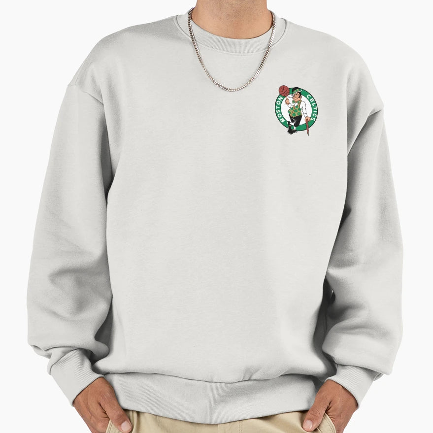 Boston Celtics Basketball Logo Sweatshirt - Fun Novelty Design Unisex - T-Shirt, Sweatshirt, Hoodie