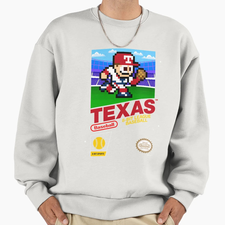 Texas 8Bit Videogame Cart Sweatshirt - Custom Art Print Unisex - T-Shirt, Sweatshirt, Hoodie