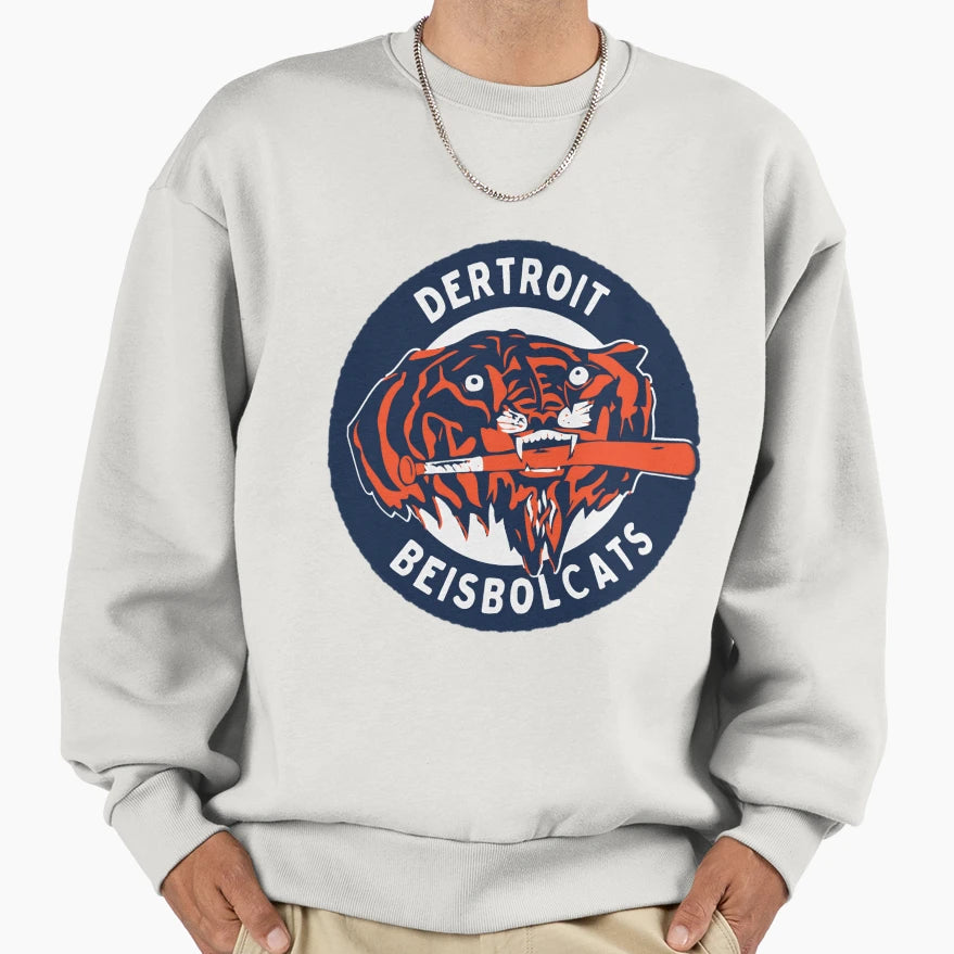 Dertroit Beisbolcats Sweatshirt - Aesthetic Graphic for Adults - T-Shirt, Sweatshirt, Hoodie