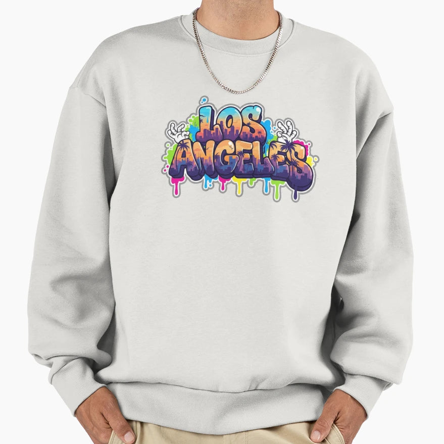 Los Angeles Street Flame Sweatshirt - Casual Everyday Wear for Adults - T-Shirt, Sweatshirt, Hoodie