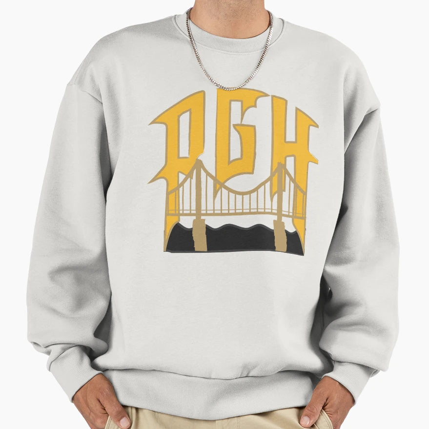 Pgh City Connect Sweatshirt - Fun Novelty Design Men Women - T-Shirt, Sweatshirt, Hoodie