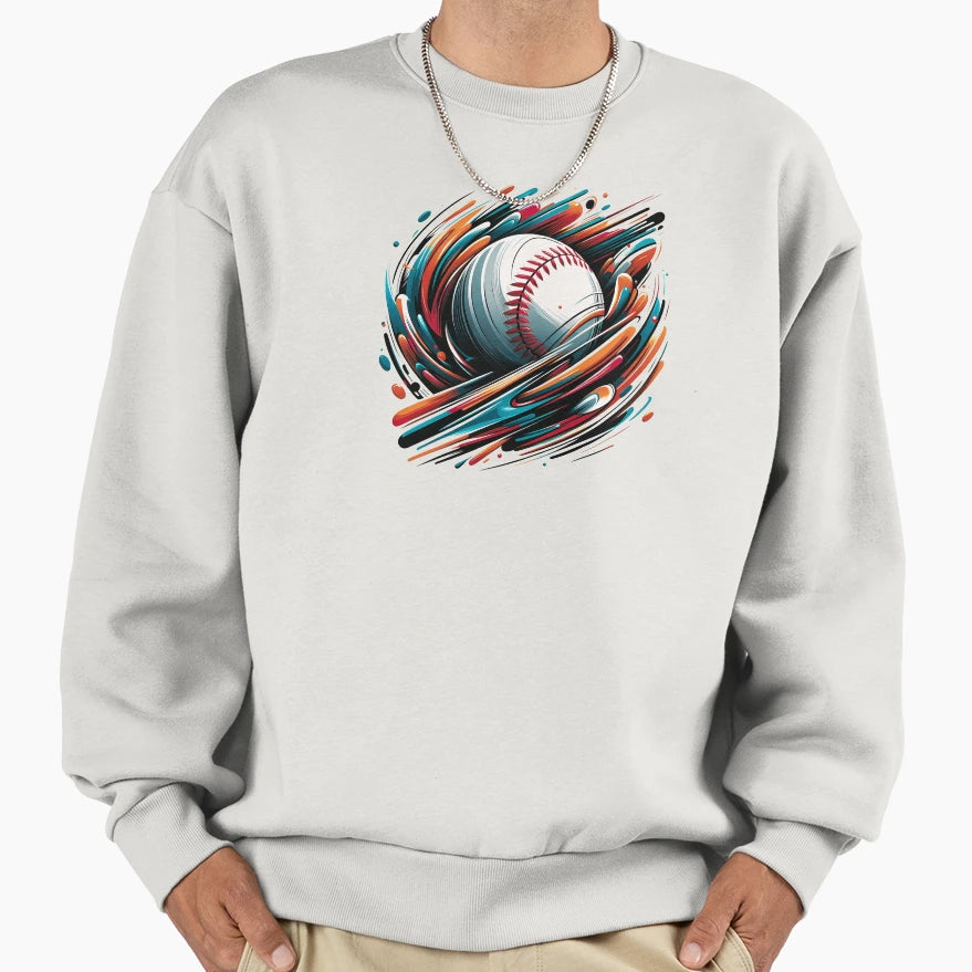 Baseball Sweatshirt - Graphic Print Men Women - T-Shirt, Sweatshirt, Hoodie
