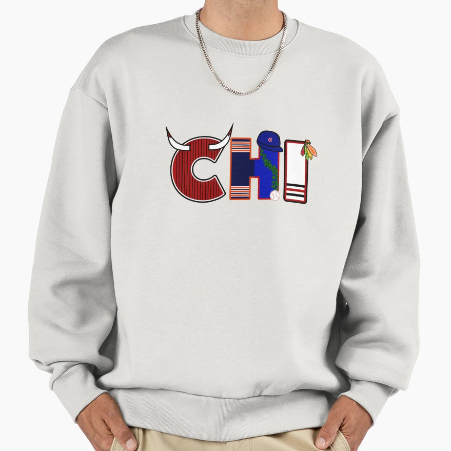 Chicago City North Sweatshirt - Custom Art Print for Adults - T-Shirt, Sweatshirt, Hoodie