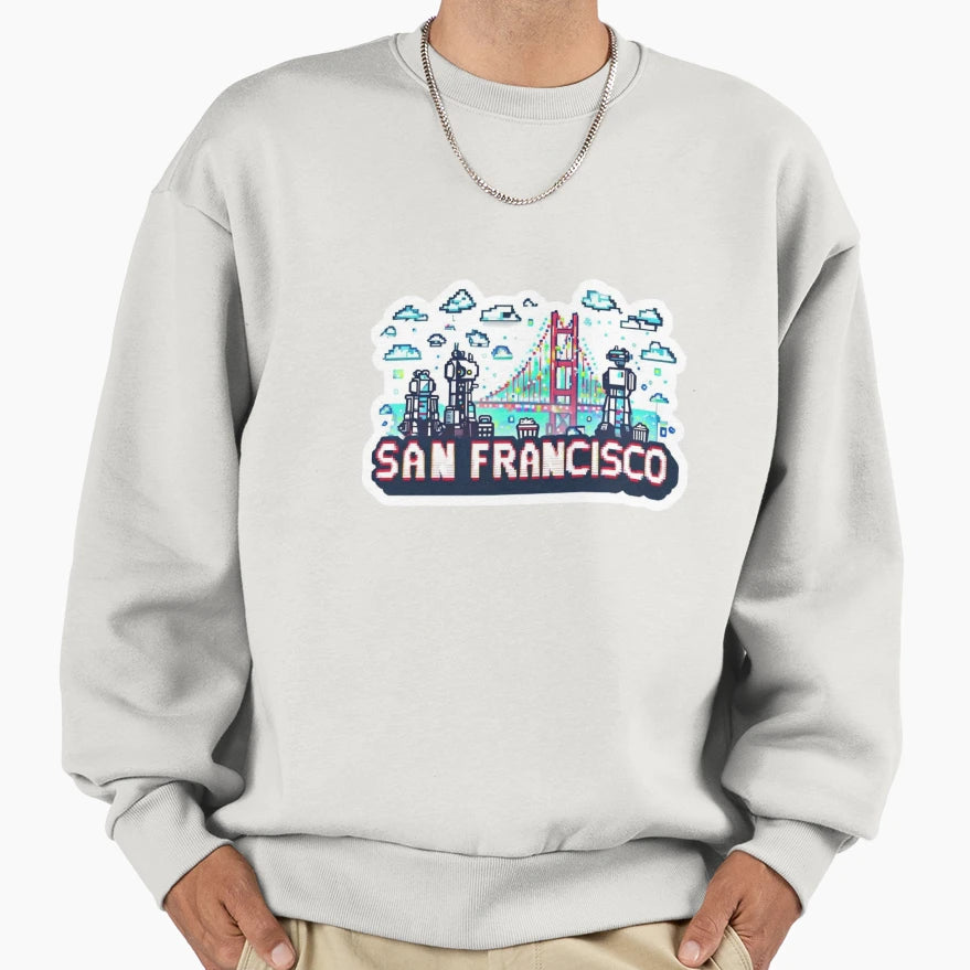 San Francisco Aestetic Trendy Sweatshirt - Casual Everyday Wear Unisex - T-Shirt, Sweatshirt, Hoodie