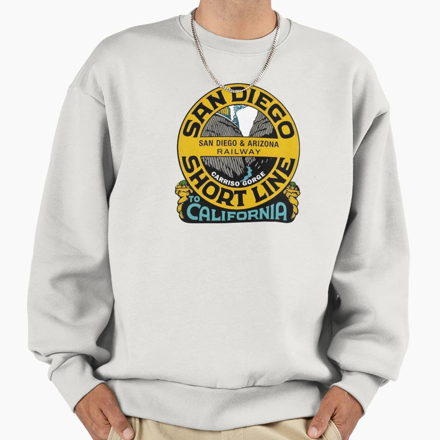 San Diego Arizona Railway Carriso Gorge Sweatshirt - Unique Graphic Unisex - T-Shirt, Sweatshirt, Hoodie