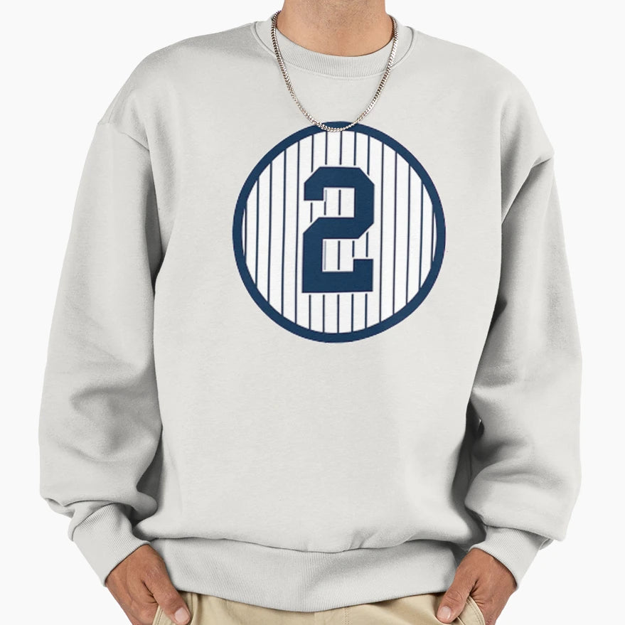 Derek Jeter Number 2 Sweatshirt - Fun Novelty Design Men Women - T-Shirt, Sweatshirt, Hoodie