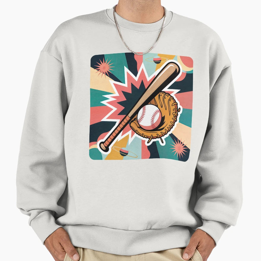 Trending Baseball Bat Ball Mitt T-Shirt - Novelty Apparel Men Women - T-Shirt, Sweatshirt, Hoodie