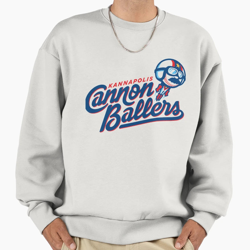 Kannapolis Cannon Ballers Sweatshirt - Fun Novelty Design for Adults - T-Shirt, Sweatshirt, Hoodie