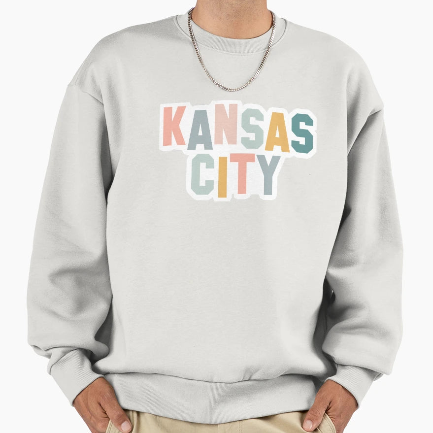 Kansas City Pastels Sweatshirt - Unique Graphic Unisex - T-Shirt, Sweatshirt, Hoodie