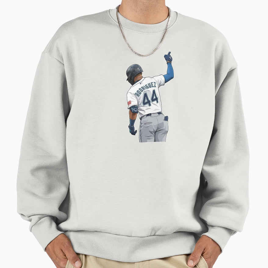 Julio Rodriguez 44 Pointing Up Sweatshirt - Graphic Print Unisex - T-Shirt, Sweatshirt, Hoodie