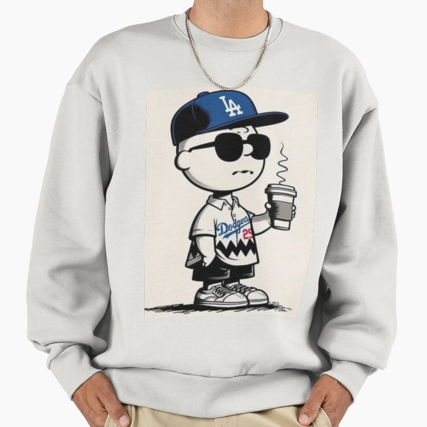 Dodgers Vibes Sweatshirt - Aesthetic Graphic for Adults - T-Shirt, Sweatshirt, Hoodie
