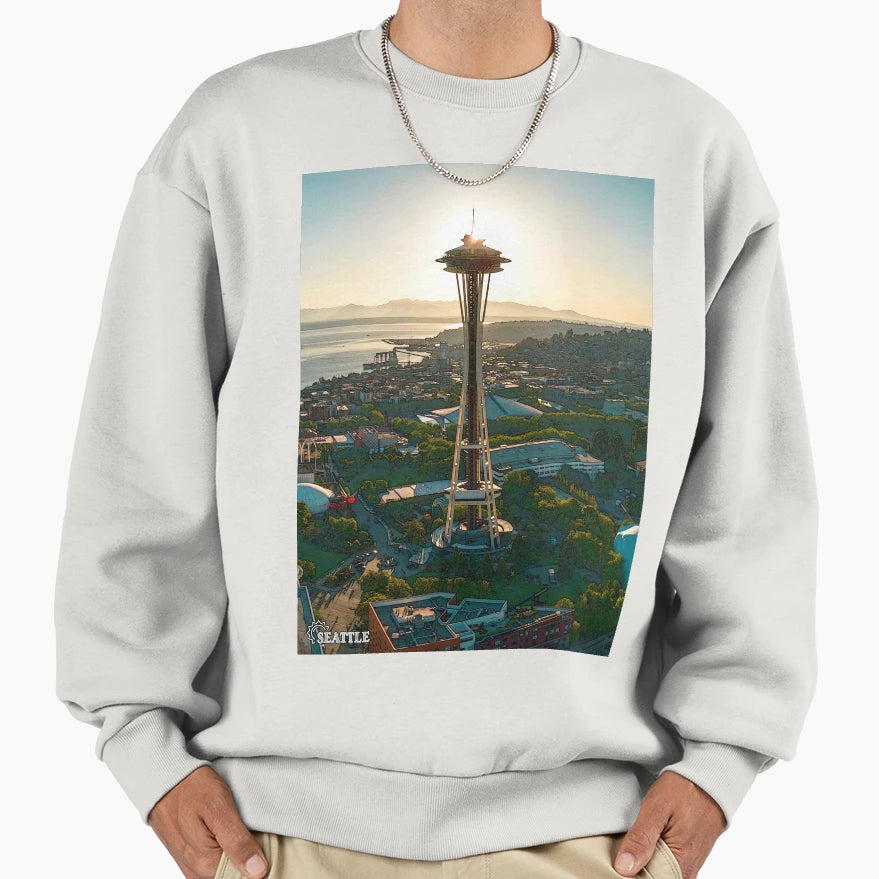 Seattle Usa City Sweatshirt - Casual Everyday Wear for Adults - T-Shirt, Sweatshirt, Hoodie