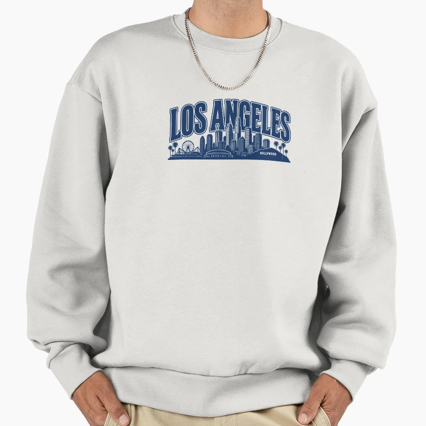 Sunset Empire Drive Los Angeles Skyline T-Shirt - Trendy Graphic Men Women - T-Shirt, Sweatshirt, Hoodie