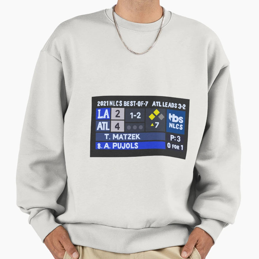 Tyler Matzek Game 6 Scoreboard Sweatshirt - Fun Novelty Design Men Women - T-Shirt, Sweatshirt, Hoodie