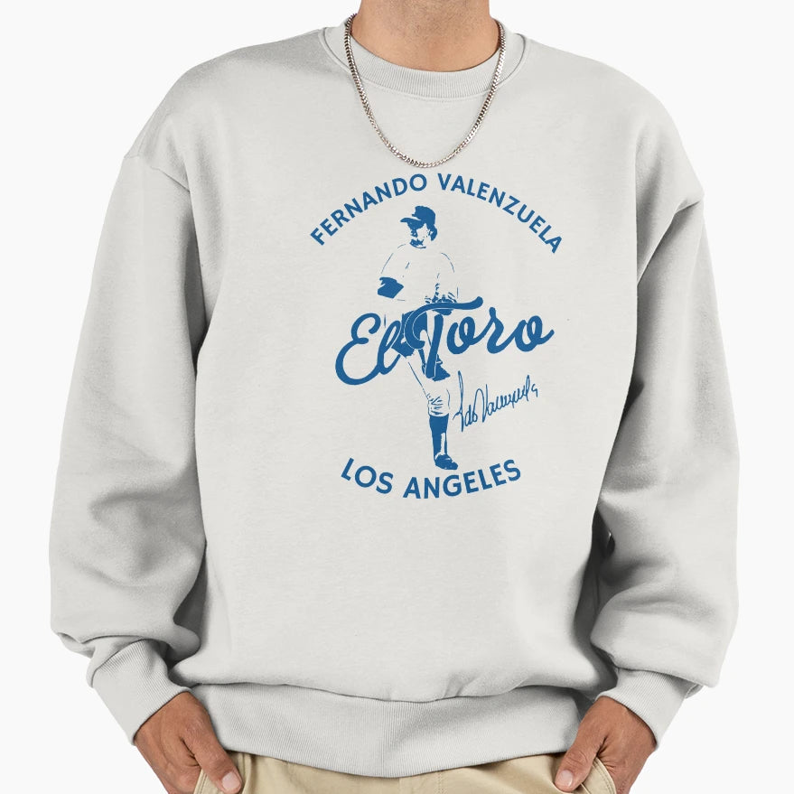 El Toro Fernando Valenzuela Sweatshirt - Graphic Print Men Women - T-Shirt, Sweatshirt, Hoodie