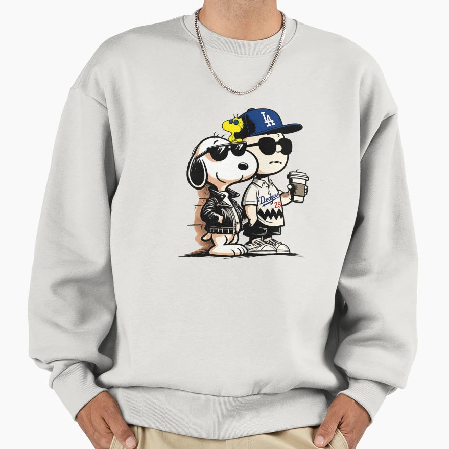 Snoopy Joe Urban Sweatshirt - Aesthetic Graphic for Adults - T-Shirt, Sweatshirt, Hoodie