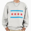 Chicago Flag Sweatshirt - Aesthetic Graphic Unisex - T-Shirt, Sweatshirt, Hoodie