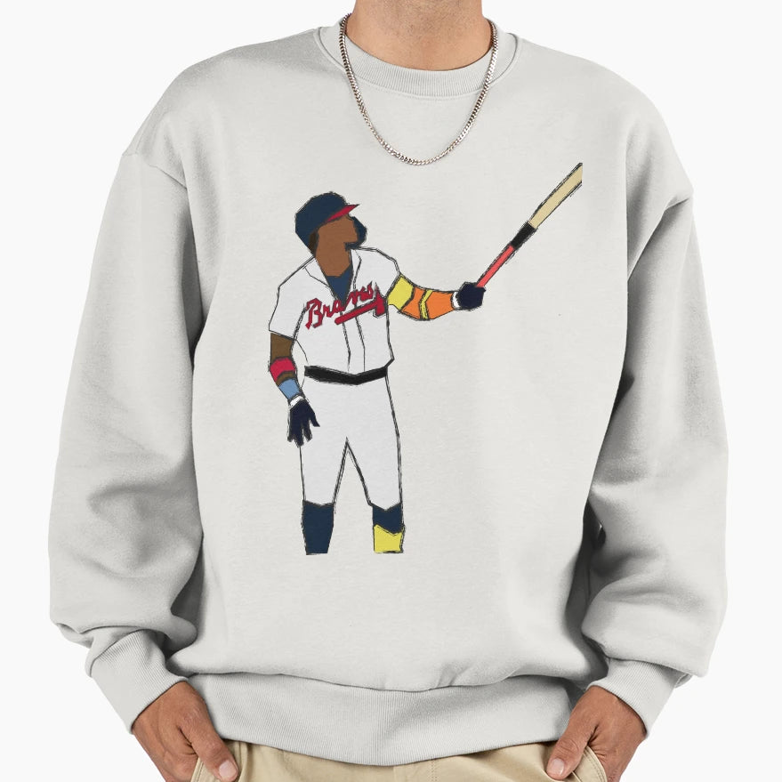 Ronald Acuna Jr Sweatshirt - Custom Art Print for Adults - T-Shirt, Sweatshirt, Hoodie