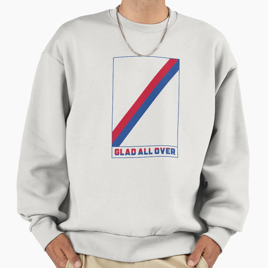 Crystal Palace Glad All Over Sweatshirt - Minimalist Print Unisex - T-Shirt, Sweatshirt, Hoodie