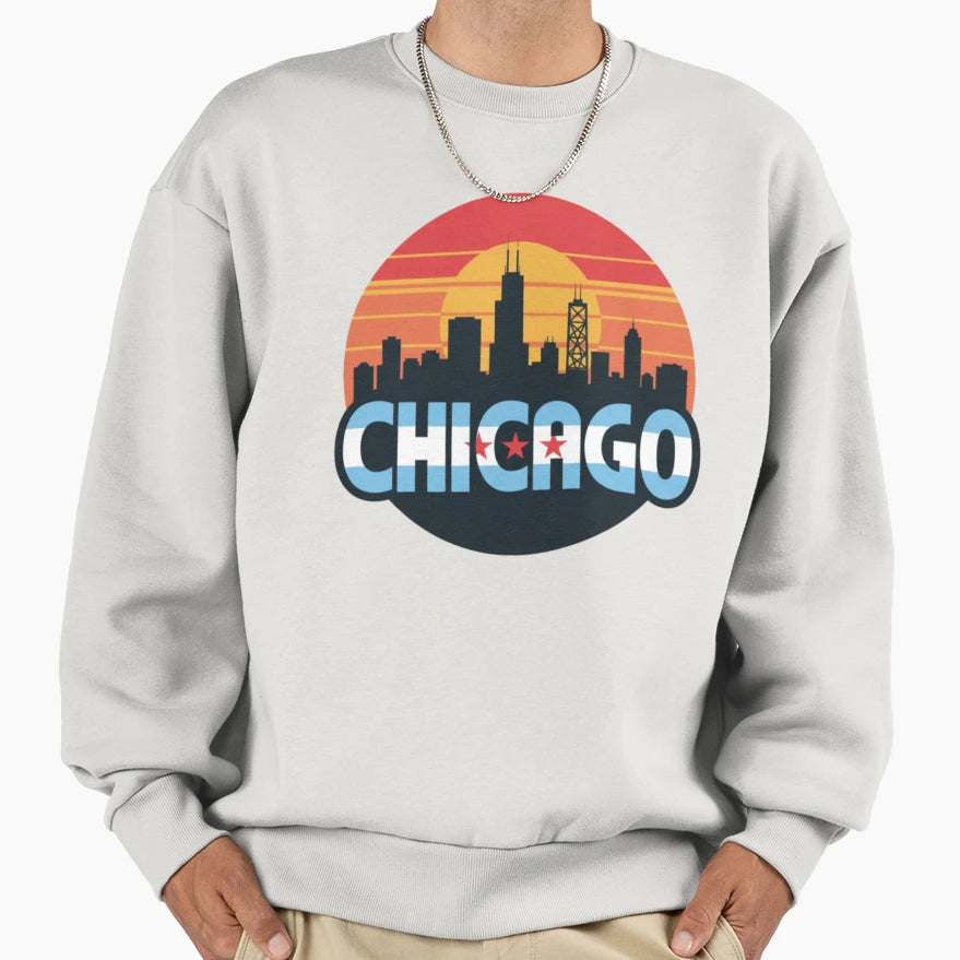 Chicago Sweatshirt - Casual Everyday Wear Men Women - T-Shirt, Sweatshirt, Hoodie