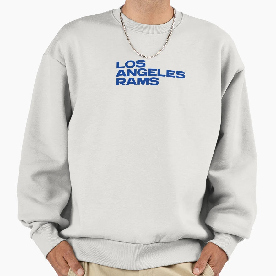 Rams Wordmark Sweatshirt - Novelty Apparel for Adults - T-Shirt, Sweatshirt, Hoodie
