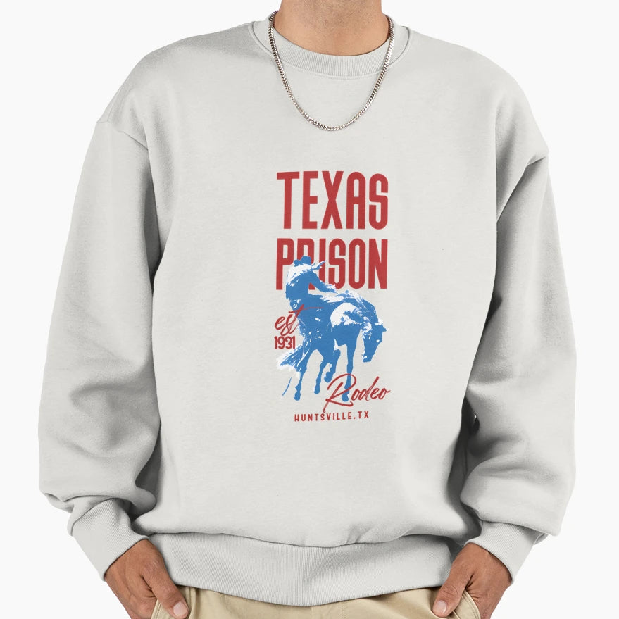 Texas Prison Rodeo Cowboy Sweatshirt - Novelty Apparel for Adults - T-Shirt, Sweatshirt, Hoodie