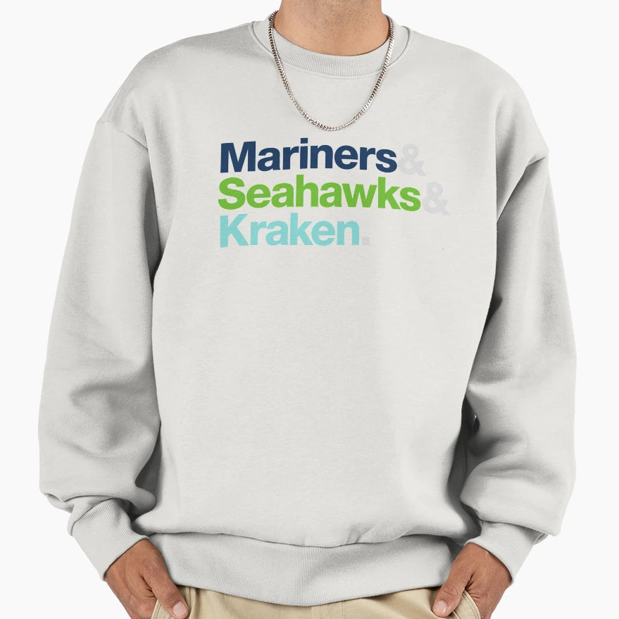 Seattle Sports Teams Sweatshirt - Casual Everyday Wear for Adults - T-Shirt, Sweatshirt, Hoodie