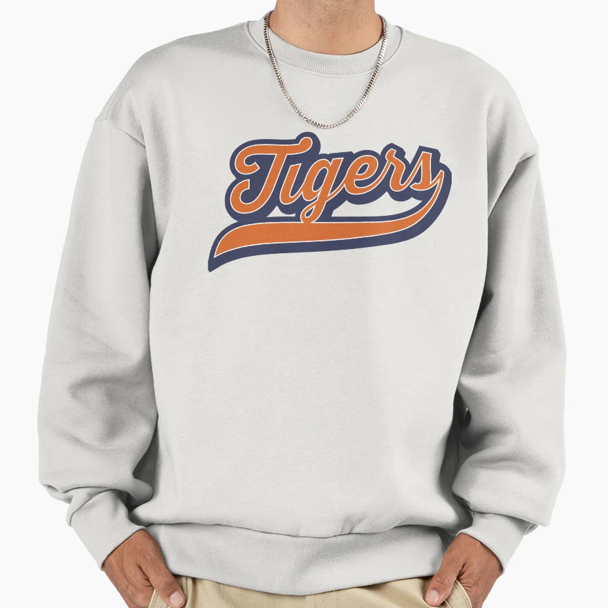 Tigers Logo Sports Team Athletic Sweatshirt - Graphic Print for Adults - T-Shirt, Sweatshirt, Hoodie